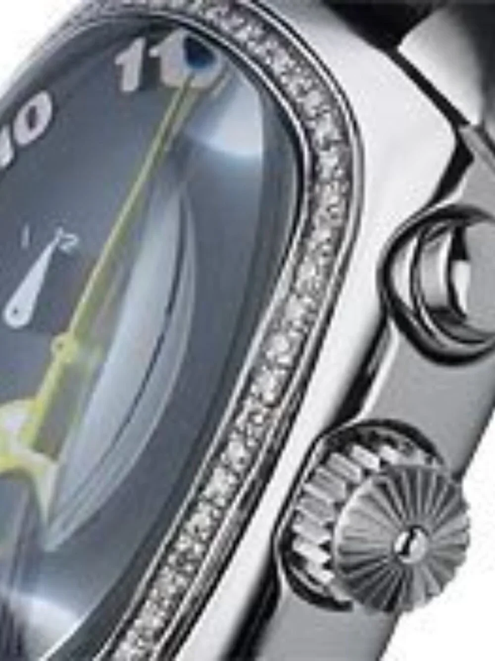 VINTAGE LOCMAN 1970 DIAMOND BEZEL BLACK CHRONOGRAPH WATCH - Picture 14 of 16
